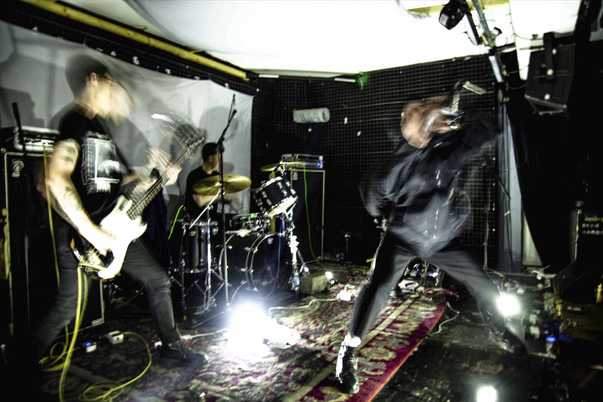 Live performance at Sunday School, photograph by Frank Sparrow